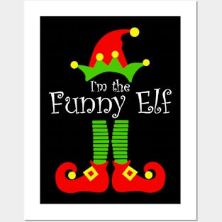 I'm The Funny  Cute Elf Christmas Gifts for Women Kids Boys Girls Posters and Art